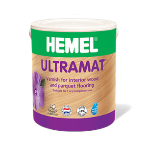 HEMEL Ultramat Tek Komponentli Su Bazlı Parke Cilası - 2,5 LT