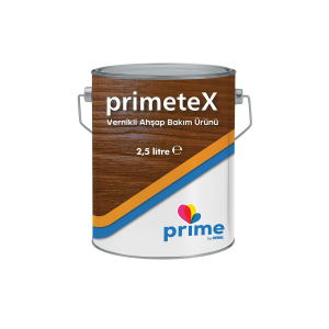 Primetex Solvent Bazlı Yarı Şeffaf Vernikli Ahşap Koruyucu 2,5 LT