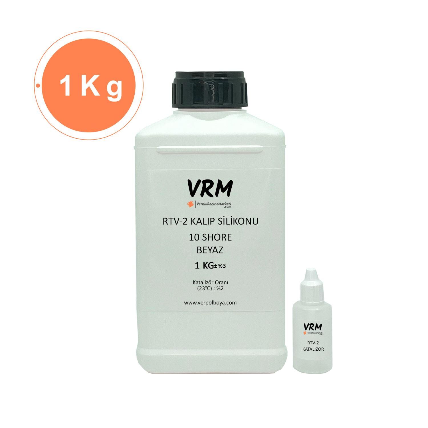 RTV-2 Beyaz Kalıp Silikonu (10 Shore) 1 KG