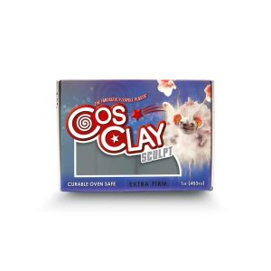 Cosclay SCULPT Gri Esnek Polimer Kil : Ekstra Sert