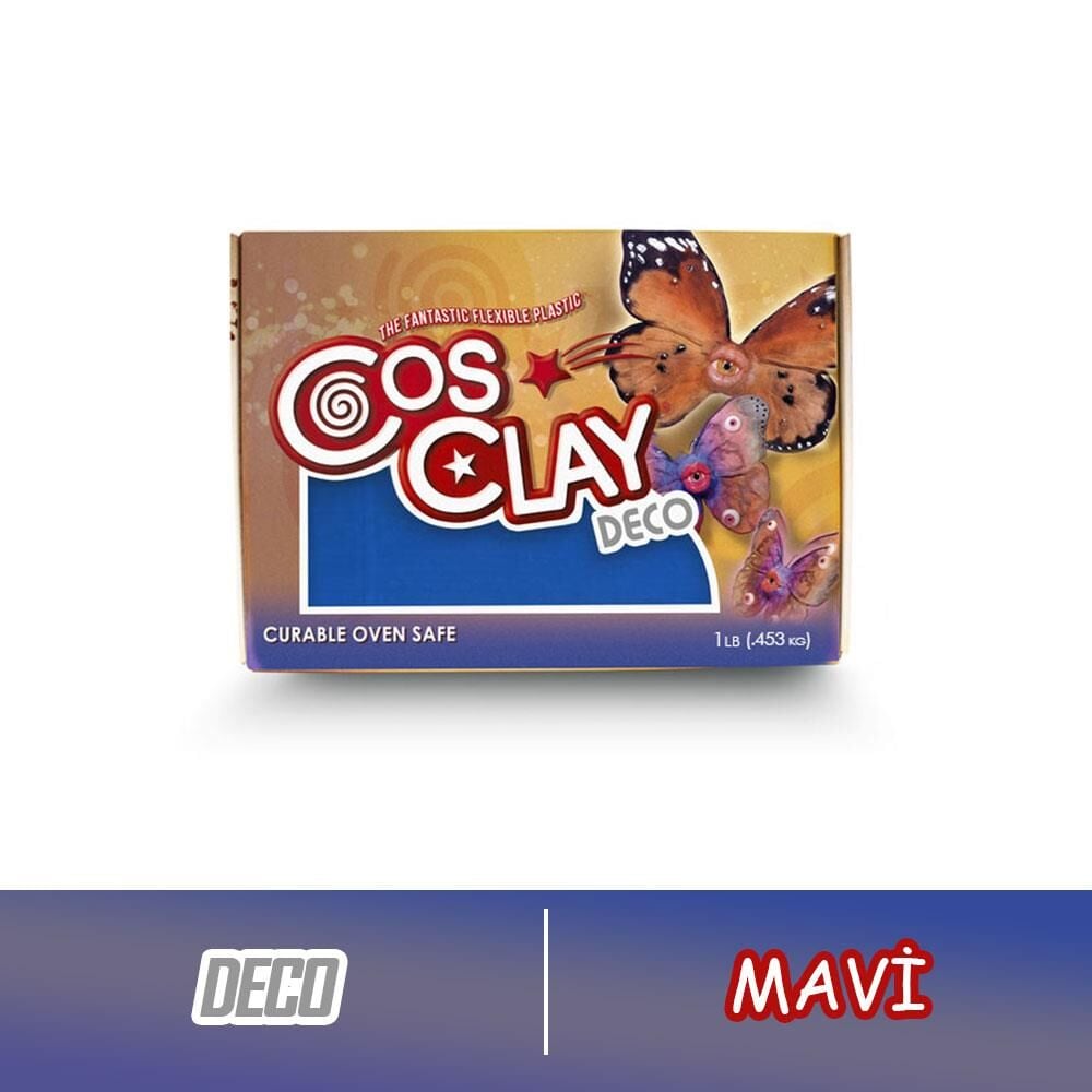 Cosclay DECO Mavi Polimer Kil – Esnek ve Dayanıklı