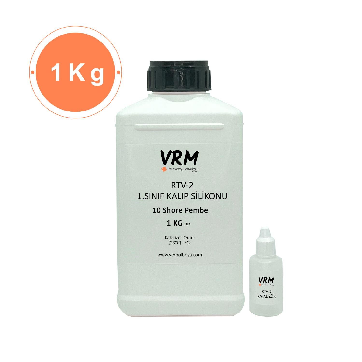 RTV-2 Kalıp Silikonu 1. Sınıf Pembe (10 Shore) 1 KG