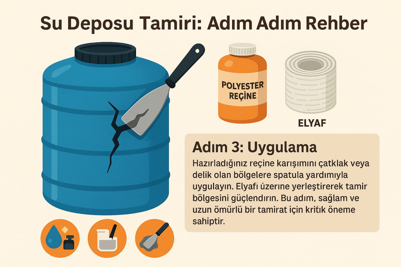 Elyaf Takviyeli Su Deposu Tamiri