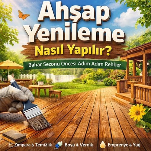 Ahşap Yenileme Nasıl Yapılır? Bahar Sezonu Öncesi Adım Adım Rehber (2026)