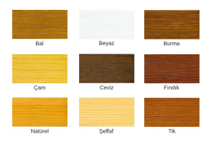 Prime Su Bazlı Renkli Ahşap Vernik - 2,5 LT