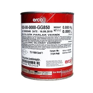 Erco Selülozik Parlak Vernik 0,85 KG