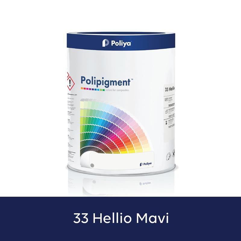 Poliya Polipigment Renk Pastaları 1 Kg 33 Helio Mavi