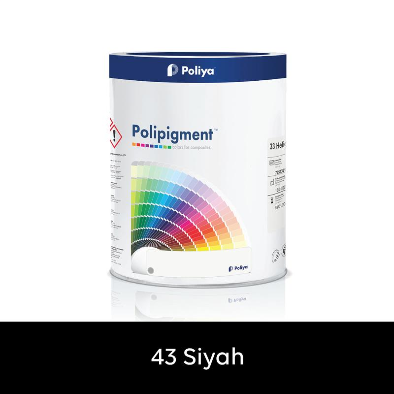 Poliya Polipigment Renk Pastaları 1 Kg 43 Siyah