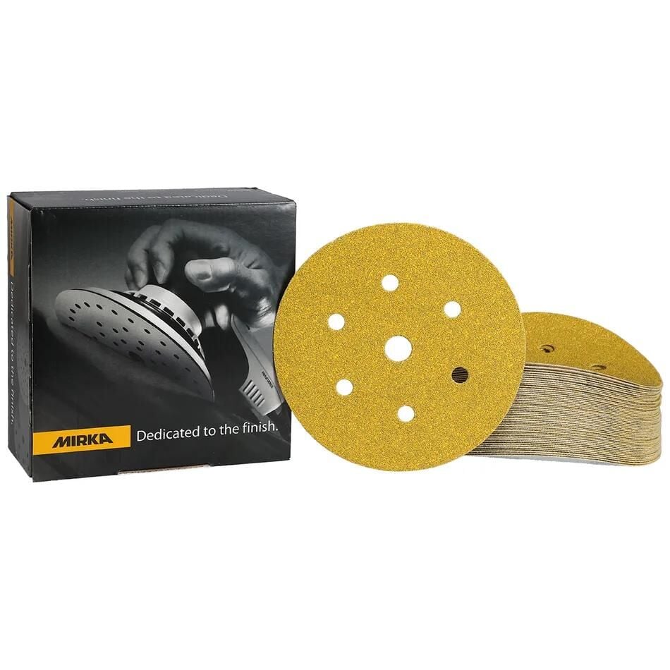 MIRKA GOLD Zımpara 150 mm Cırt 7 Delik P60 50'li Paket