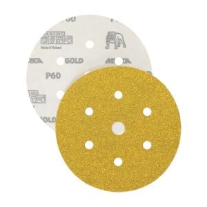 MIRKA GOLD Zımpara 150 mm Cırt 7 Delik P60 50'li Paket