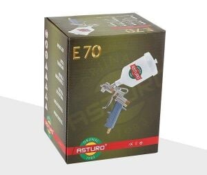 Asturo E70 Boya Tabancası Üstten Depolu 2.0 Mm