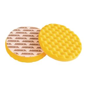 MIRKA Cırtlı Polisaj Pedi Köpük 150 mm Sarı Waffle 2'li Paket