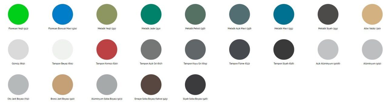 AKÇALI Sprey Boya - Opak Renkler