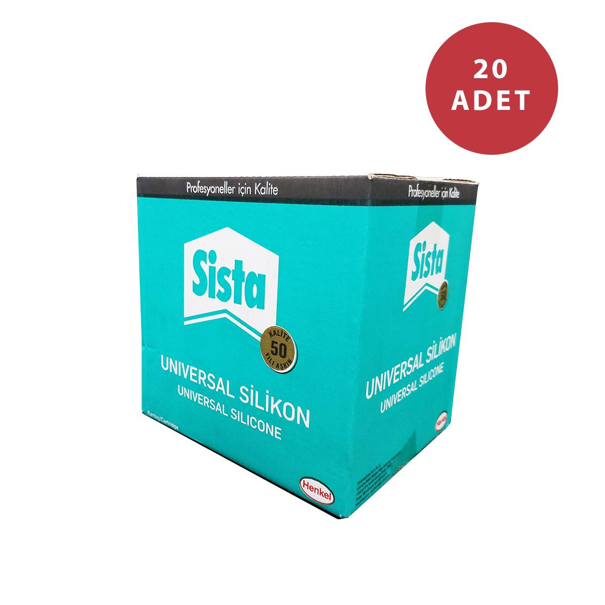 Sista Şeffaf Silikon (280 ml) 20 Adet 1 Koli