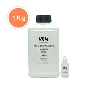 RTV-2 Beyaz Kalıp Silikonu (10 Shore) 1 KG