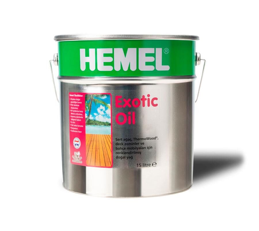 HEMEL Exotic Oil - Bahçe Mobilyaları için Doğal Yağ 15 LT