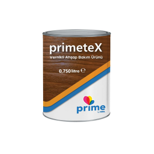 Primetex Solvent Bazlı Yarı Şeffaf Vernikli Ahşap Koruyucu 0,750 LT