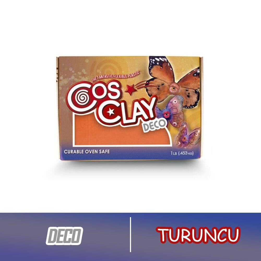 Cosclay DECO Turuncu Polimer Kil – Esnek ve Dayanıklı