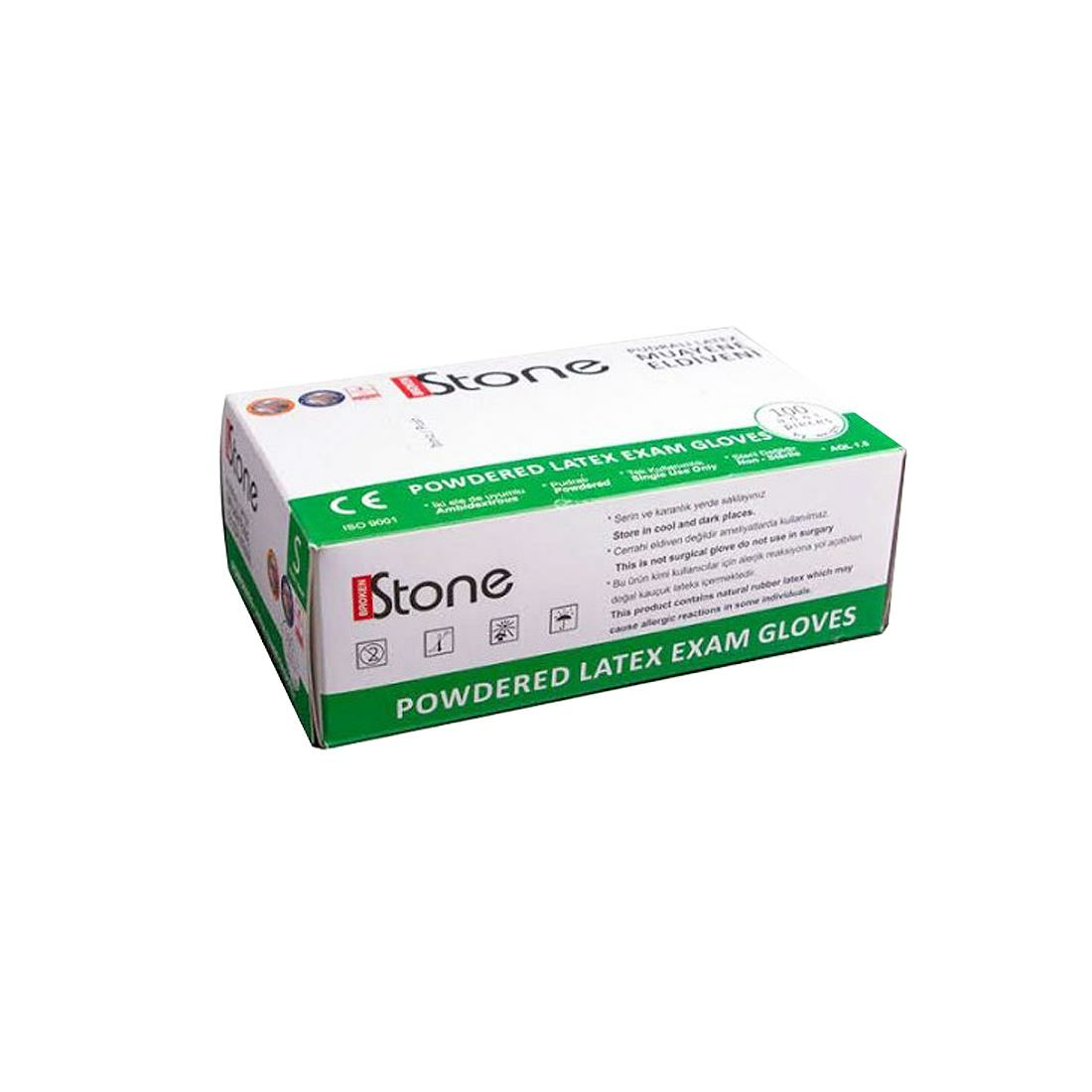 STONE Pudralı Muayene Eldiveni 100 adet - S